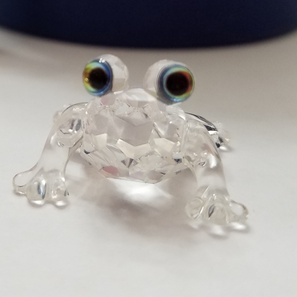 Miniature Swarovski Baby Frog